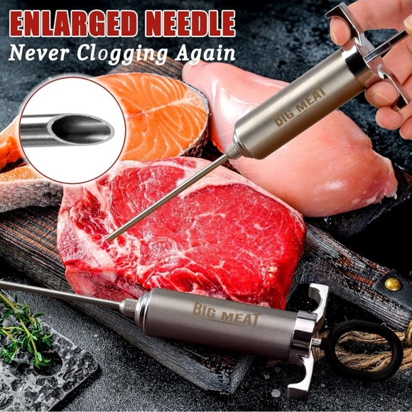 Big Meat Injector BBQ Set Tools with Case Brand New - Picture 3 of 5